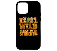 Wild About My Students Animals Teacher Classroom Jungle Carcasa para iPhone 12 mini