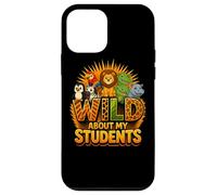 Wild About My Students Animals Teacher Classroom Jungle Carcasa para iPhone 12 mini