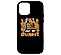 Wild About My Students Animals Teacher Classroom Jungle Carcasa para iPhone 12 mini