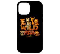 Wild About My Students Animals Teacher Classroom Jungle Carcasa para iPhone 12 mini