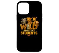 Wild About My Students Animals Teacher Classroom Jungle Carcasa para iPhone 12 mini