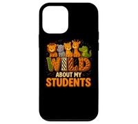 Wild About My Students Animals Teacher Classroom Jungle Carcasa para iPhone 12 mini