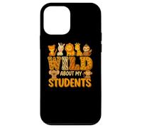 Wild About My Students Animals Teacher Classroom Jungle Carcasa para iPhone 12 mini