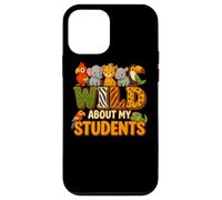 Wild About My Students Animals Teacher Classroom Jungle Carcasa para iPhone 12 mini