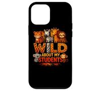 Wild About My Students Animals Teacher Classroom Jungle Carcasa para iPhone 12 mini