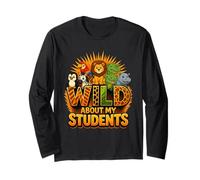 Wild About My Students Animals Teacher Classroom Jungle Manga Larga