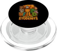 Wild About My Students Animals Teacher Classroom Jungle PopSockets PopGrip para MagSafe