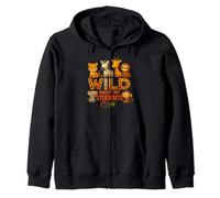 Wild About My Students Animals Teacher Classroom Jungle Sudadera con Capucha