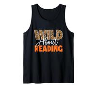 Wild About Reading - Lector de Ratones de Biblioteca para Amantes de la Camiseta sin Mangas