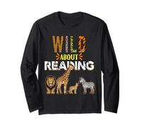 Wild About Reading Libros Animales del zoológico Amor Lectura de Libros Manga Larga