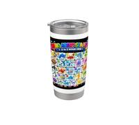 Wild About Sea Life Ocean Animals Alfabeto A a Z Vaso térmico de acero inoxidable de doble pared
