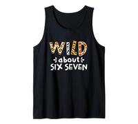 Wild About Six Seven Funny 67 Meme Safari Camiseta sin Mangas