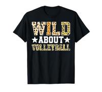 Wild About Volleyball Sports Player Champion Team Camiseta
