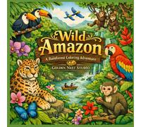 Wild Amazon: A Rainforest Coloring Adventure: Relaxing Jungle Animals, Tropical Plants, and Amazon Wildlife Coloring Book for Adults & Teens