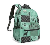 Wild and Free - Mochila de viaje con estampado de caballo blanco y negro de 16 pulgadas, estilo bohemio, tribal, geométrico, flecha, patrón de flechas, 15, L, Casual