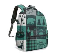 Wild and Free - Mochila de viaje con estampado de caballo blanco y negro de 16 pulgadas, estilo bohemio, tribal, geométrico, flecha, patrón de flechas, 20, L, Casual
