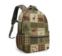 Wild and Free - Mochila de viaje con estampado de caballo blanco y negro de 16 pulgadas, estilo bohemio, tribal, geométrico, flecha, patrón de flechas, 06., L, Casual