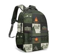 Wild and Free - Mochila de viaje con estampado de caballo blanco y negro de 16 pulgadas, estilo bohemio, tribal, geométrico, flecha, patrón de flechas, 13, L, Casual