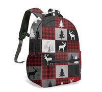 Wild and Free - Mochila de viaje con estampado de caballo blanco y negro de 16 pulgadas, estilo bohemio, tribal, geométrico, flecha, patrón de flechas, 19, L, Casual