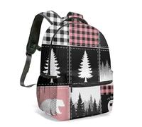 Wild and Free - Mochila de viaje con estampado de caballo blanco y negro de 16 pulgadas, estilo bohemio, tribal, geométrico, flecha, patrón de flechas, 17, L, Casual