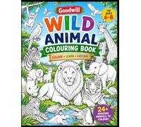 Wild animal colouring book
