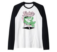Wild Animal Crocodile Funny Alligator Later Gator Camiseta Manga Raglan
