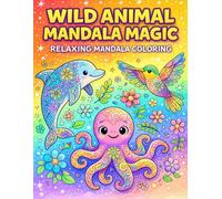 Wild Animal Mandala Magic Coloring Book: Relaxing Animal Mandala Coloring Pages with Cute and Creative Designs for Kids (Coloring Books for Kids)
