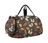 Wild Animal Mariposas - Bolsa de gimnasio pequeña colorida con compartimento para zapatos, ligera, para niños, para práctica escolar, deportes, viajes, para hombre, Mariposas de animales salvajes