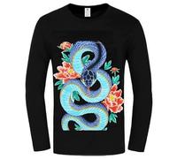 Wild Animal Rainforest Snake Impresión 3D Mujer/Hombre Camiseta de Manga Larga Primavera Otoño Pullover Moda O-Neck Tops Cool Streetwear