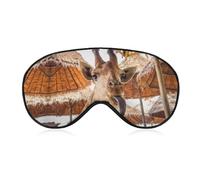 Wild Animal Weird Funny Giraffe Eye-Patch Eye-Patch - Antifaz para dormir para hombres, mujeres, adolescentes, niños, para dormir por la noche, comodidad para viajes, yoga, siesta
