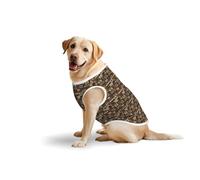 Wild Animals - Camiseta sin mangas con estampado retro de granja para mascotas, tamaño mediano y grande, para jugar al aire libre, en casa y descansar