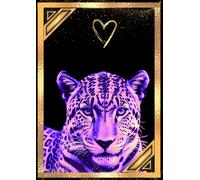 Wild Animals Collection - Cats: Neon Edition - cover 1: A4 notebook 64 pages squared