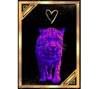 Wild Animals Collection - Cats: Neon Edition - cover 7: A4 notebook 64 pages squared