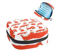 Wild Animals Collection Red Foxes - Bolsa de almacenamiento portátil para servilletas sanitarias, Varios colores, 4.7x6.6x6.6 in/12x17x17 cm