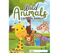 Wild Animals Coloring and Trace Book (Color and Trace Book Set)