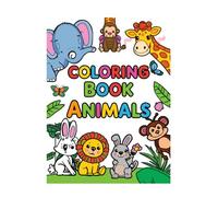 Wild Animals Coloring Book For All Ages: Realistic animal coloring book -Lovely animals coloring books - Zoo animals kids Coloring Book - Coloring ... ... rabbit, bear, zebra, dolphin, penguin, fox,