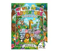 Wild Animals Coloring Book for Kids Ages 3-10: Fun and Easy Safari, Jungle, and Zoo Animal Coloring Pages for Boys and Girls | Educational Activity Book for Creativity and Learning