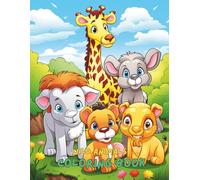 Wild Animals Coloring Book for Kids Ages 4-8: 100+ Fun and Educational Pages with Lions, Elephants, Tigers, Giraffes & More | Animal Coloring Book for Boys & Girls