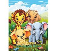 Wild Animals Coloring Book For Kids Ages 4-8 & 8-12: 100+ Pages of Lions, Tigers, Elephants, Giraffes, Bears, Jungle & Safari Creatures | Fun and Educational Animal Coloring Book for Boys & Girls