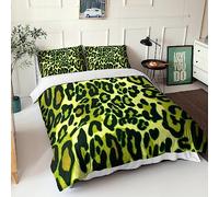 Wild Animals Juego De Ropa De Cama para Fundas con Impresión En 3D, Leopard Print Juego De Funda para Edredón con Cremallera Microfibra Suave Funda Fundas De Almohada King（220x240cm）