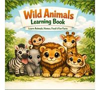Wild Animals Learning Book for Kids: Learn Animals, Homes, Food & Fun Facts | Ages 3-6