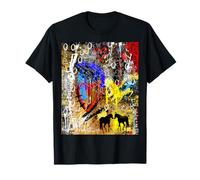 Wild at the Core: Chaos Heart and Horse Design Camiseta
