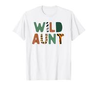 Wild Aunt Zoo Born Wild Birthday Safari Jungle Family Camiseta