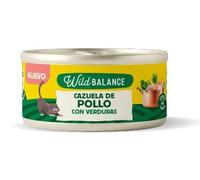 Wild Balance | Comida Húmeda Premium para Gato | Barf Y Recetas del Chef | (6x80Gr, Cazuela de Pollo)