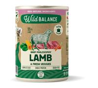 Wild Balance Filosofía BARF Cordero y Verdura Perros Latas 6 x 400 gr