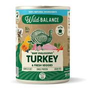 Wild Balance Filosofía BARF Pavo y Verdura Perros Latas 6 x 400 gr