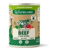 Wild Balance Filosofía BARF Ternera y Verdura Perros Latas 400 gr