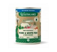 Wild balance húmedo perro filosofía barf merluza y cerdo 400 gr@