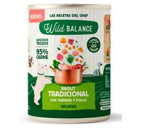 Wild Balance Ragut Tradicional de Ternera y Pollo Perros Latas 400 gr