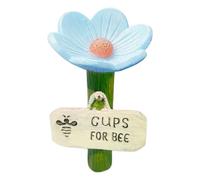 Wild Bee Waterer | Resin, 2.6 en x 4.3 in, 90 g | Flower Shape Drinking Cup For Garden, Butterfly | Outdoor Pollinator Water Feeder, Yard Decor